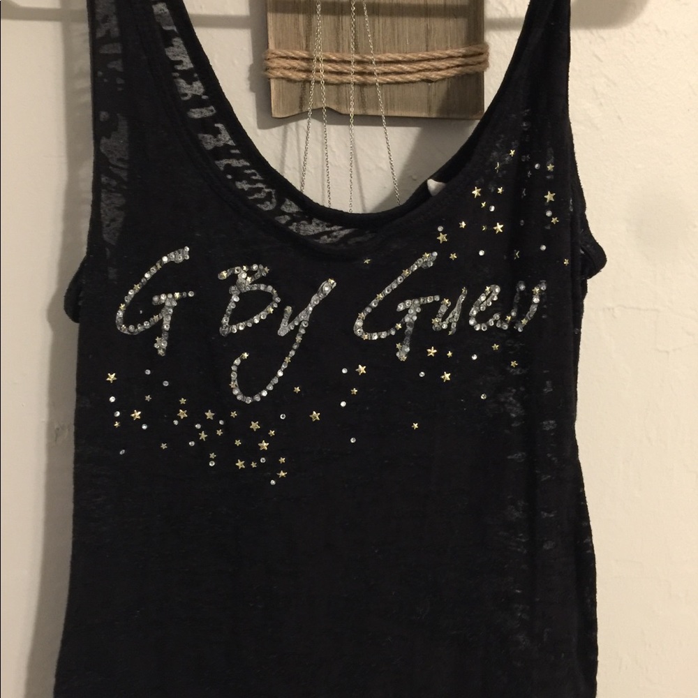 Guess see thru tank top